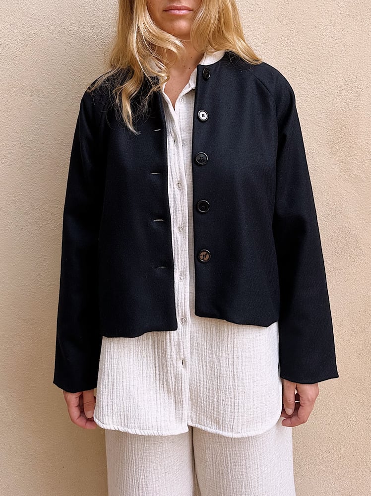 Image of NUR black wool jacket 