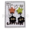 Sooty star earrings