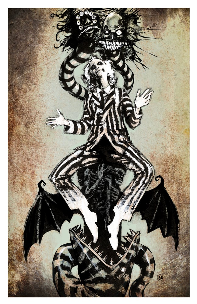 Image of Beetlejuice 11x17 Signed Art Print