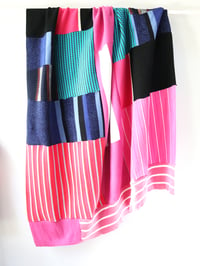 Image 3 of superstripe sweaters stretch graphic patchwork warm upcycled courtneycourtney blanket throw block