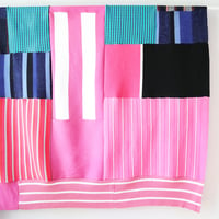 Image 4 of superstripe sweaters stretch graphic patchwork warm upcycled courtneycourtney blanket throw block