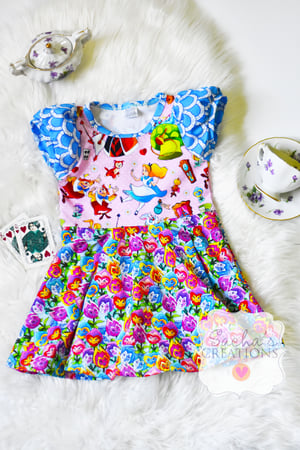 Image of Alice in Wonderland Twirl Dress 