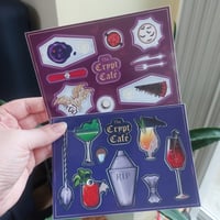 Image 1 of Crypt Café Sticker Sets