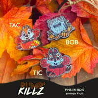 Image 3 of 🟢 STOCK 🟢 PINS EN BOIS Halloween (3 designs) - 🎃 PUMP'KILLZ 🎃