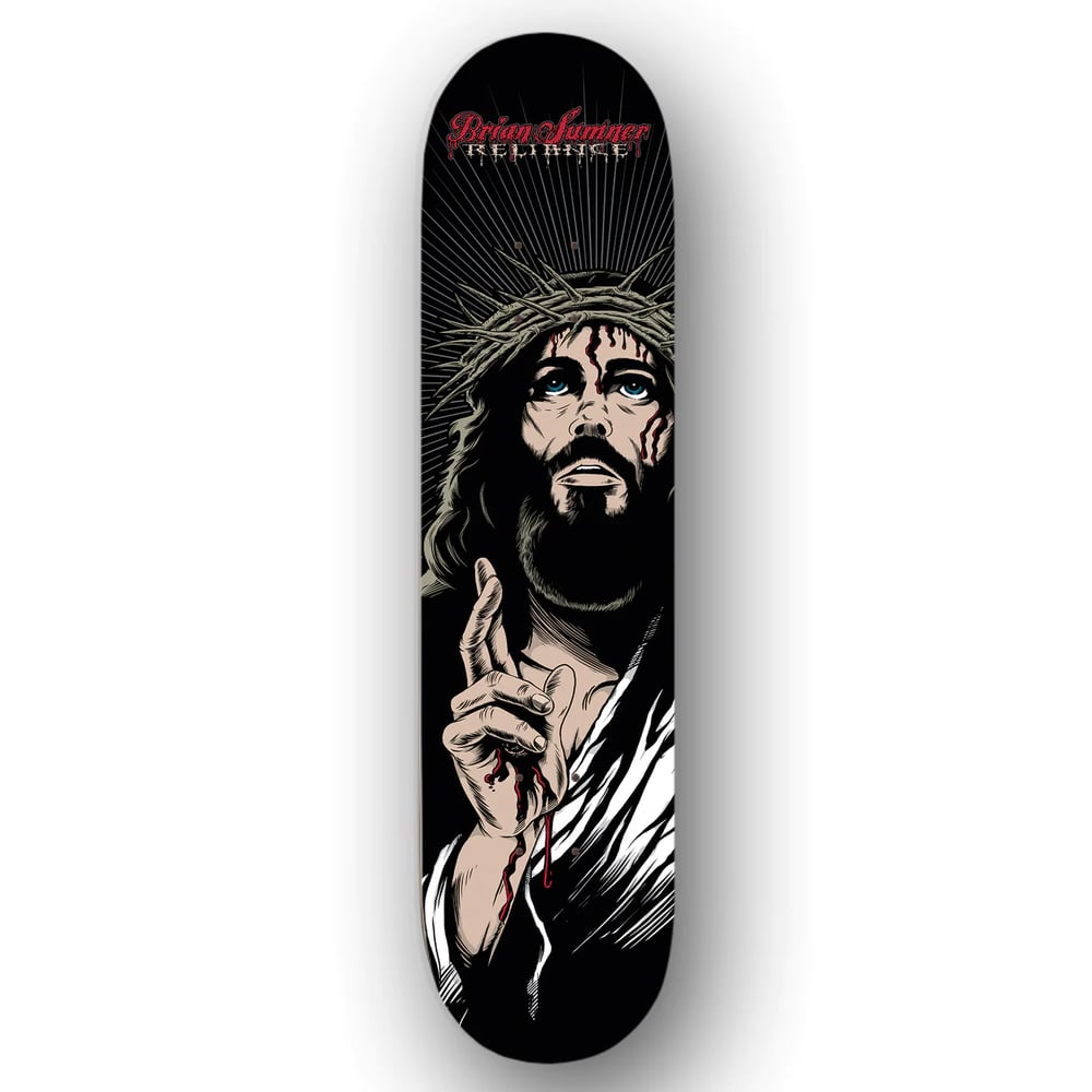 Image of LIMITED RUN - SIGNED "PIERCED" SKATE DECK - FREE SHIPPING.