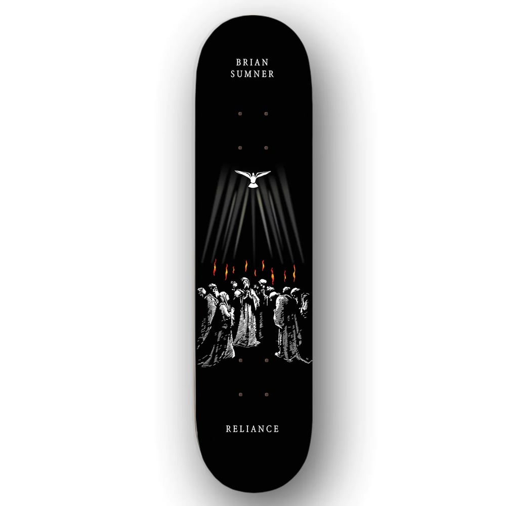 Image of "TONGUES OF FIRE" SKATE DECK