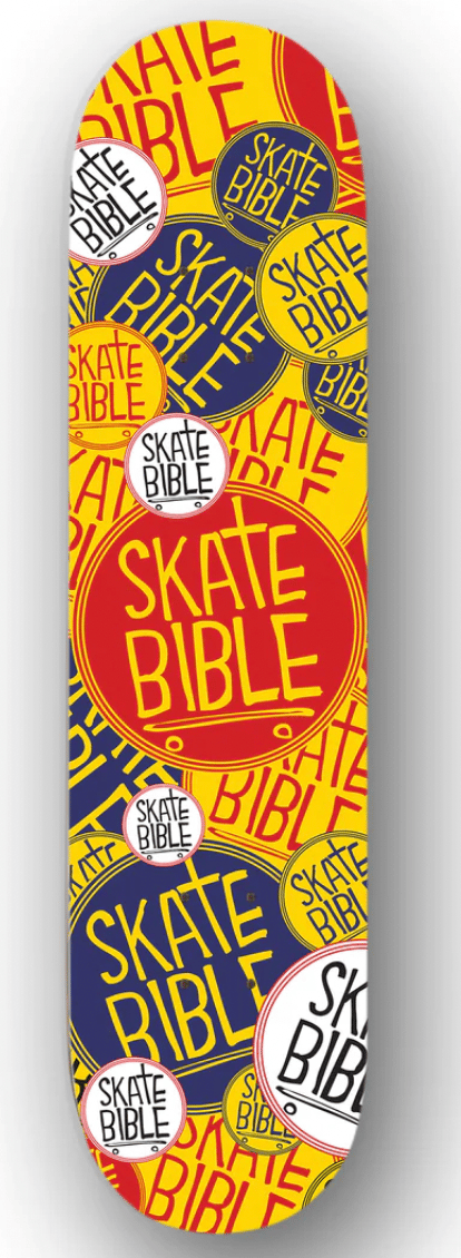 Image of SIGNED "SKATE BIBLE" SKATE DECK 