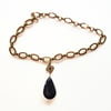 Black Teardrop Necklace