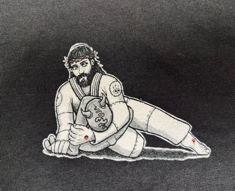Image of "SUBMITTING DEATH" (GREY SATAN) T-shirt. 