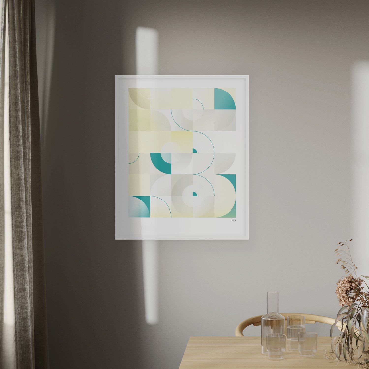 Turquoise Adjacent Art Print