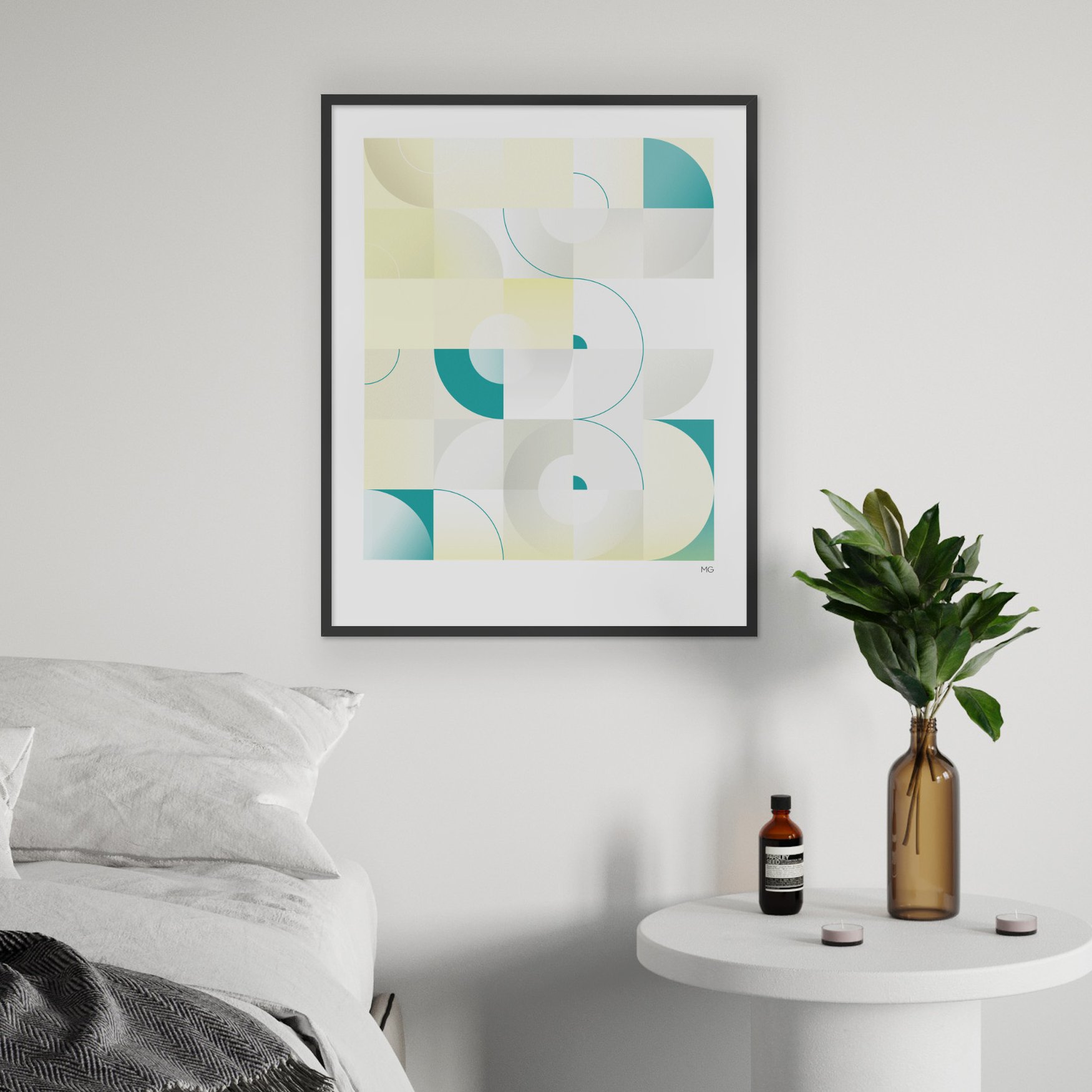 Turquoise Adjacent Art Print