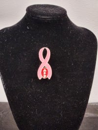Image 3 of Delta Sigma Theta Breast Cancer Awareness pin/pendant  RESTOCK