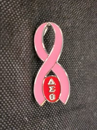 Image 1 of Delta Sigma Theta Breast Cancer Awareness pin/pendant  RESTOCK