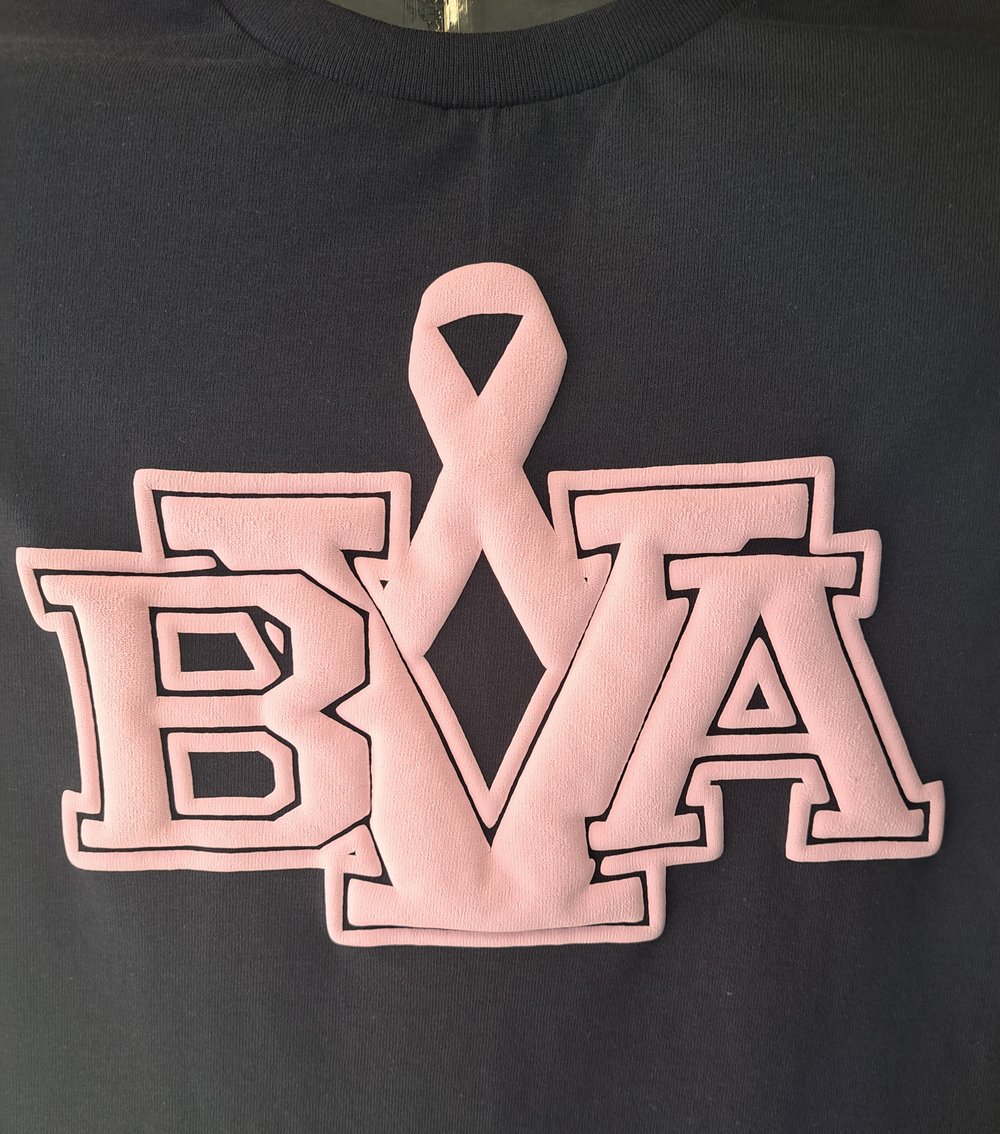 Belle Vernon Athletics Breast Cancer 3D Puff Print / Pullover Hoodie