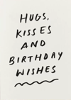 katie leamon - hugs kisses and birthday wishes card