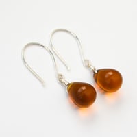 Image 5 of Honey Glass Dangle Earrings