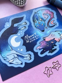 Image 2 of Moon Wolves - Vinyl Sticker Set