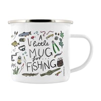 Image 4 of A Little Mug For Fishing (Enamel) - Nature's Delights Collection