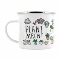 Image 1 of Plant Parent Enamel Mug - Nature's Delights Collection