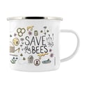 Save The Bees Enamel Mug - Nature's Delights Collection