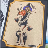 "Miss Halloween" print 