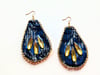 Blue Snake Tears Earrings, Large