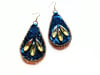 Blue Snake Tears Earrings, Medium 