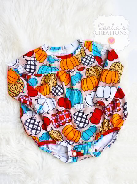 Image of Pumpkin Bubble Romper
