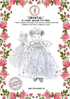 Crystal The Mouse 8 inch sewing pattern, with full instructions UK Made