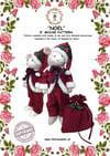 Noel The Mouse 8 inch sewing pattern, with full instructions UK Made