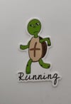 Running Turtle Sticker