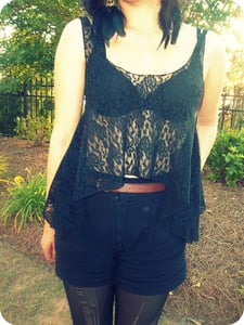 Image of Lace Crop Top