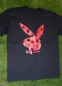 Image 1 of RED/BLACK Playboy Bunny "DIFFERENT"⚖️ T-Shirt