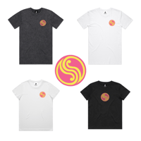 Selective Summer tee black, white or stonewash