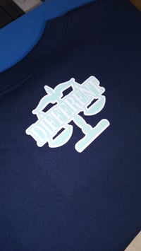 Image 5 of "DIFFERENT ⚖️ SWEATSHIRT" NAVY BLUE/MINT/WHITE