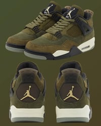 AJ Retro 4s Olive