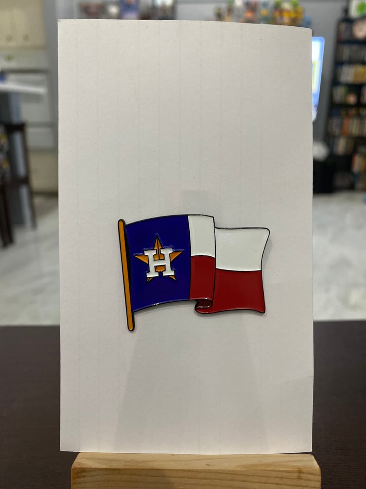 Image of Astros Forever Texas Flag Pin