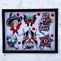 NEW!!! Garrett Allison Tattoo Flash 11”x14” (3-2023)