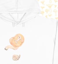 Image 2 of l i l ' mushroom crop hoodie