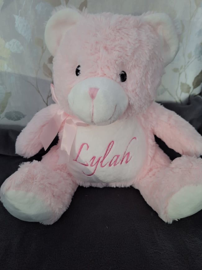 Personalized embroidered teddies 