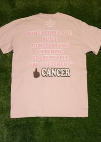 Image 2 of Pink "DIFFERENT" CANCER 🎗 AWARENESS T-Shirt