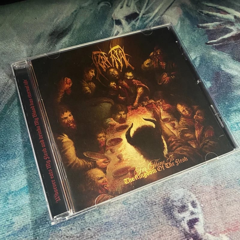 Image of KRVNA - FOR THINE IS THE KINGDOM OF THE FLESH - CD