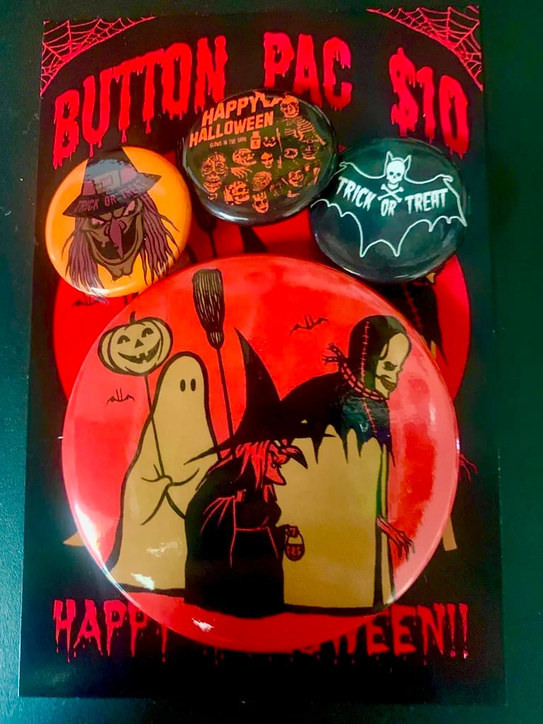 Image of HALLOWEEN BUTTON PAC 