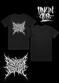 Panther & Pipuh metal font tee 