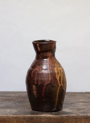 Image of Vase en grès avec empreinte