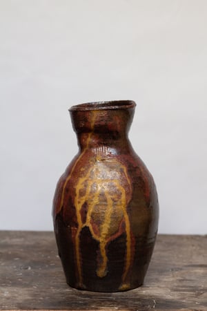 Image of Vase en grès avec empreinte