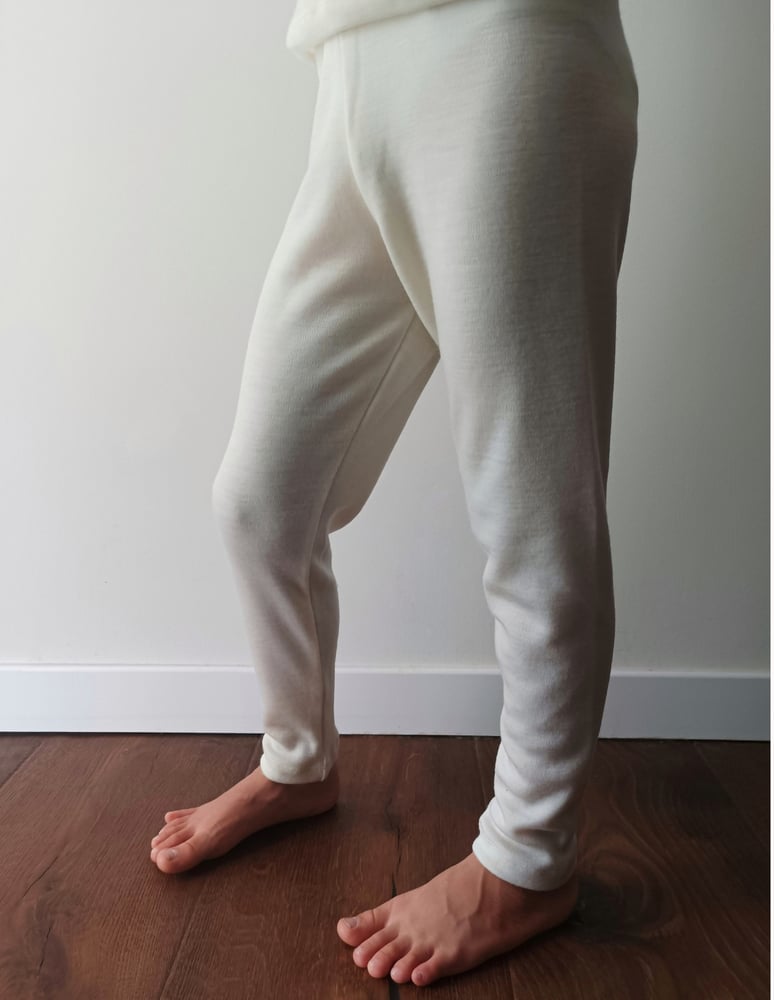 Image of LEGGINGS _ 100% MERINOS_ NATURALE