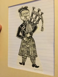 Image 3 of ORIGINAL - Scotsman with bagpipes