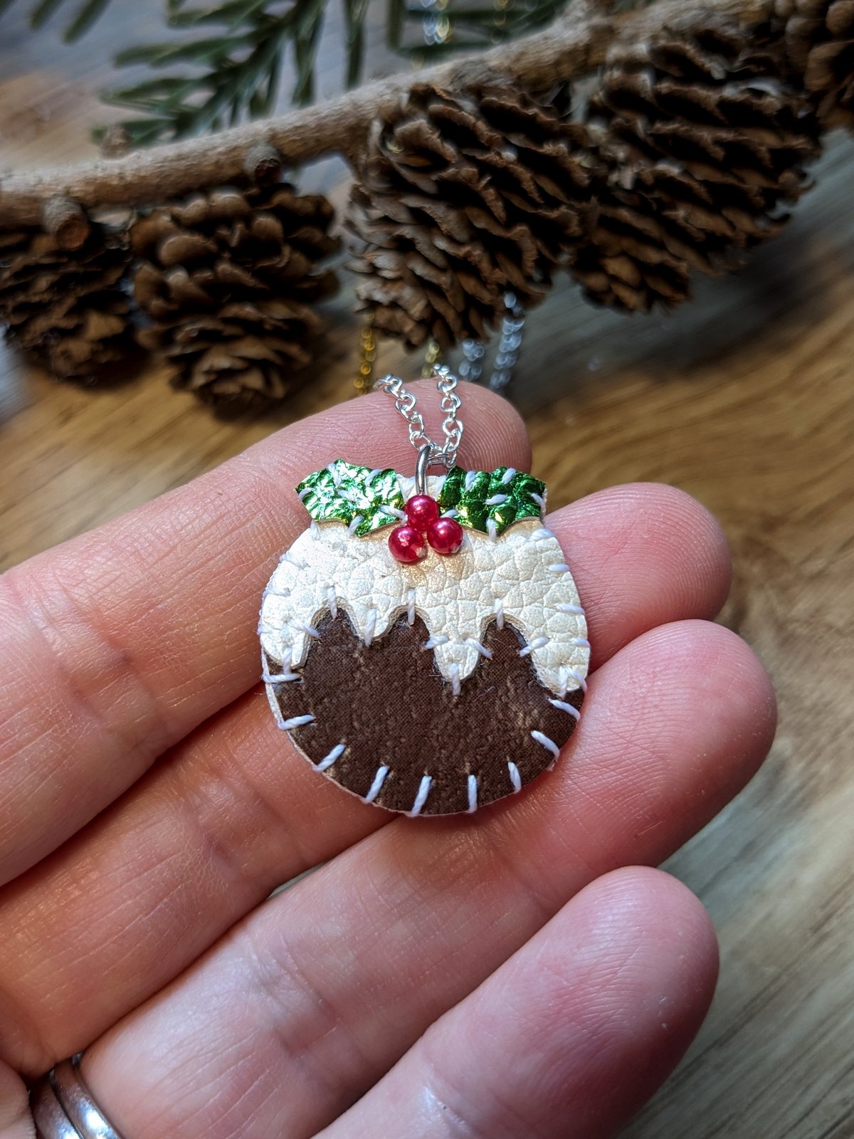 Image of Christmas Pudding Necklace