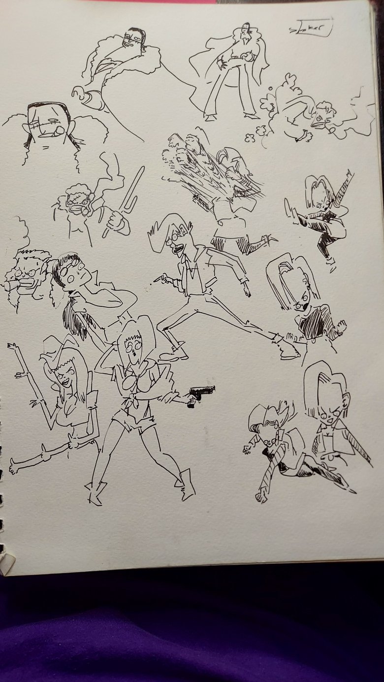 Image of (3 pg) Toonami  20th Anniversary Video Concept Sketches